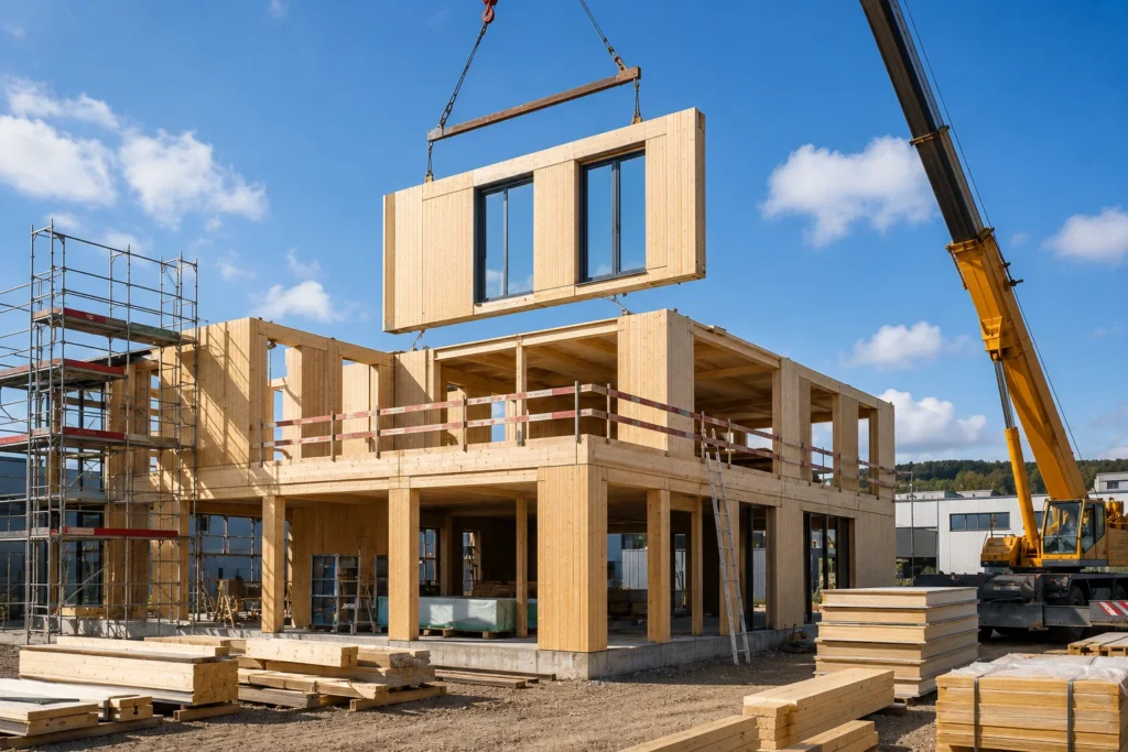 Holzmodulbau für Gewerbeimmobilien Bietigheim – Die intelligente Bauweise für moderne Unternehmen